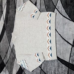 VANILLA BAY SPECKLED AZTEC DESIGN COUNTY WARM & COZY SWEATER